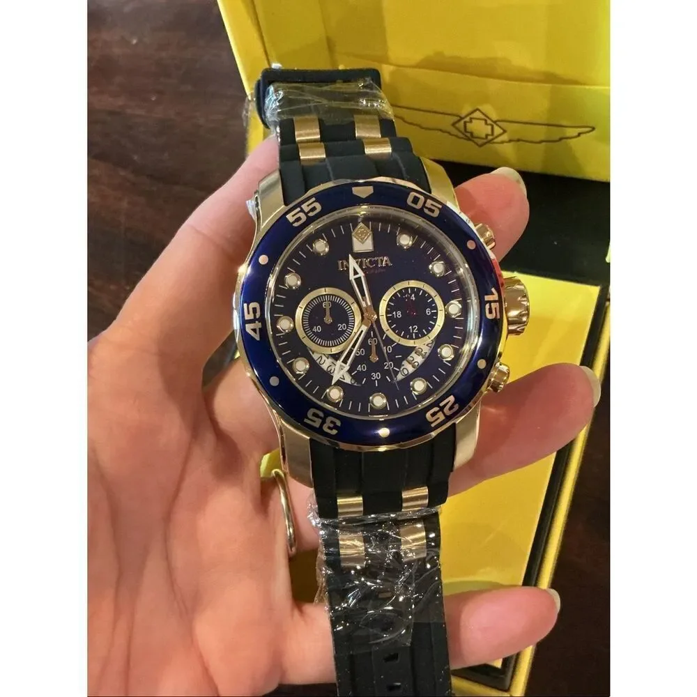 Invicta Pro Diver SCUBA Men’s Watch with Black Silicone Strap 48 mm 6983